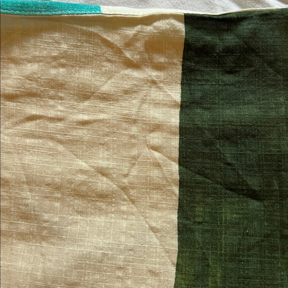 Banana Republic Cream Dress with Teal and Dark Green Blocks - Picture 10 of 10